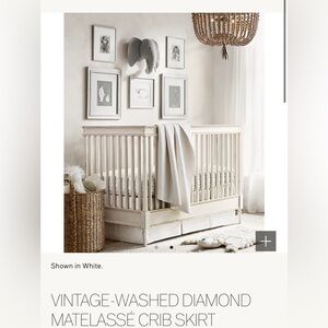 Restoration Hardware Crib Skirt